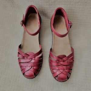 Clarks Leather Mary Jane Sandals 7.5M